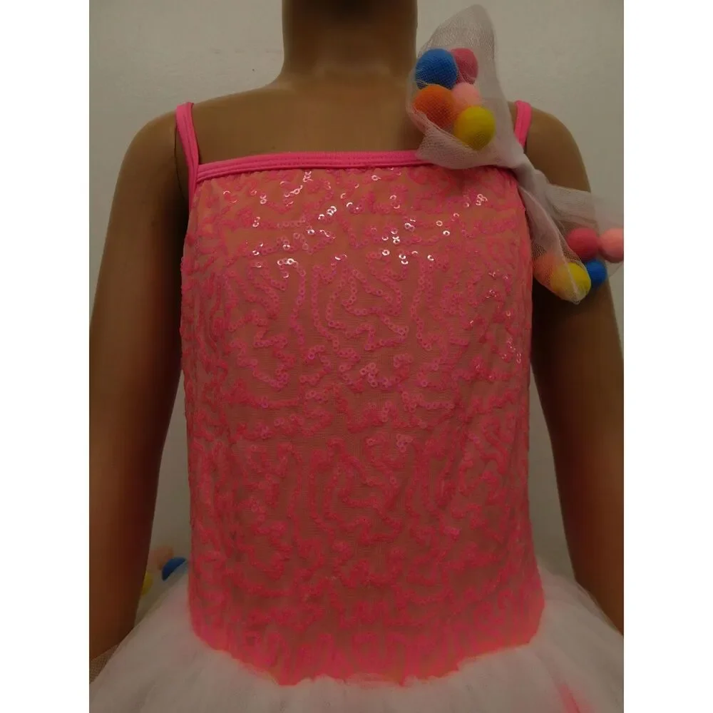 Pre-Owned Dance Costume Small Child Pink Curtain Call E2005 Ballet Tap Dress Up